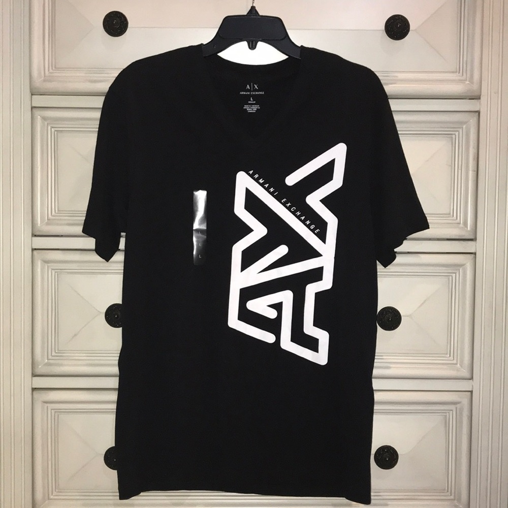 Armani Exchange Black T-Shirt Large